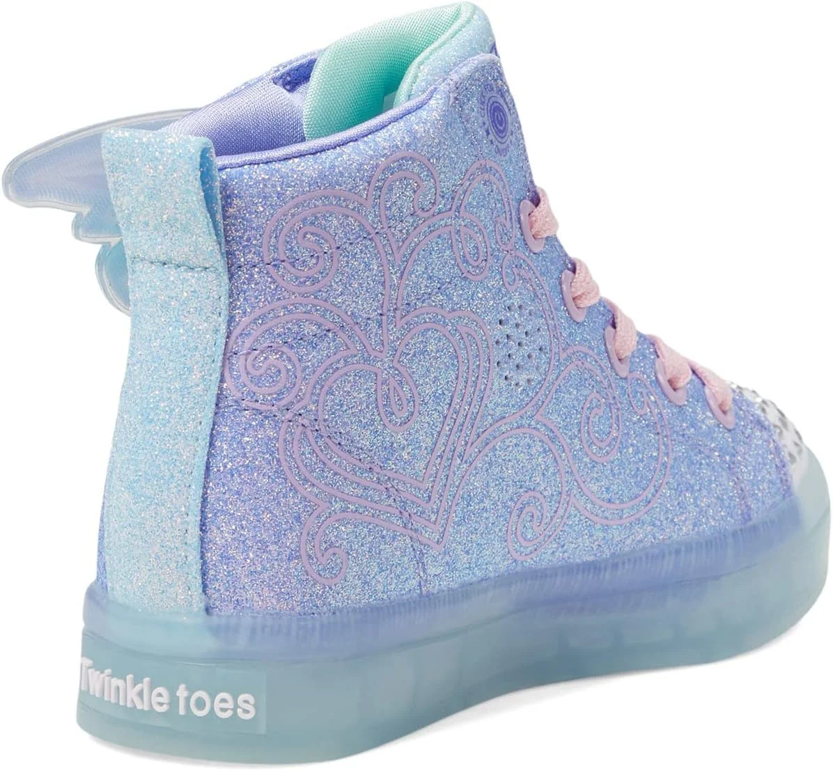 کفش اسکیچرز چراغ دار унисекс بچگانه مدل Toes TWI-Lites 2.0-Twinkle Wishe