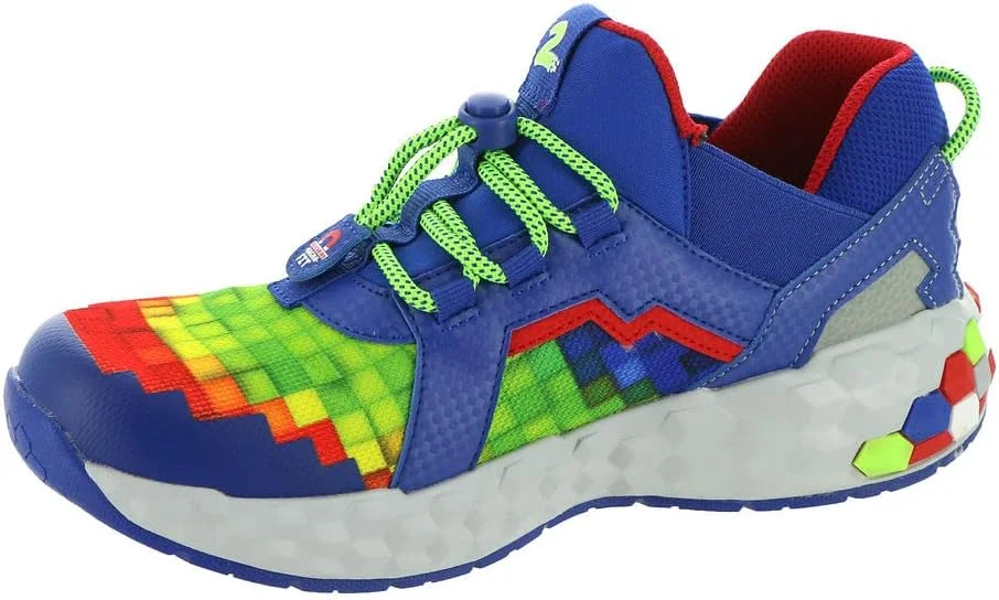کفش ورزشی پسرانه Skechers Kids MEGA-Craft 2.0، آبی/چند رنگ، سایز 3 کودک کوچک