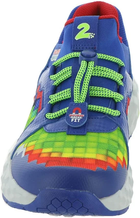 کفش کتانی پسرانه Skechers Kids MEGA-Craft 2.0، آبی/چند رنگ، سایز 3 کودک کوچک