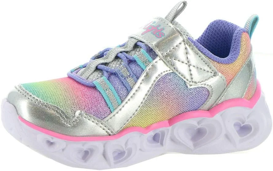 کفش دخترانه اسکیچرز مدل Heart Lights Rainbow Lux