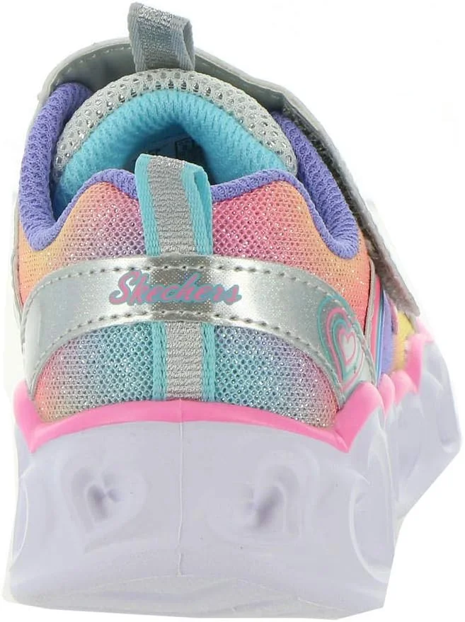 کفش دخترانه اسکیچرز مدل Heart Lights Rainbow Lux