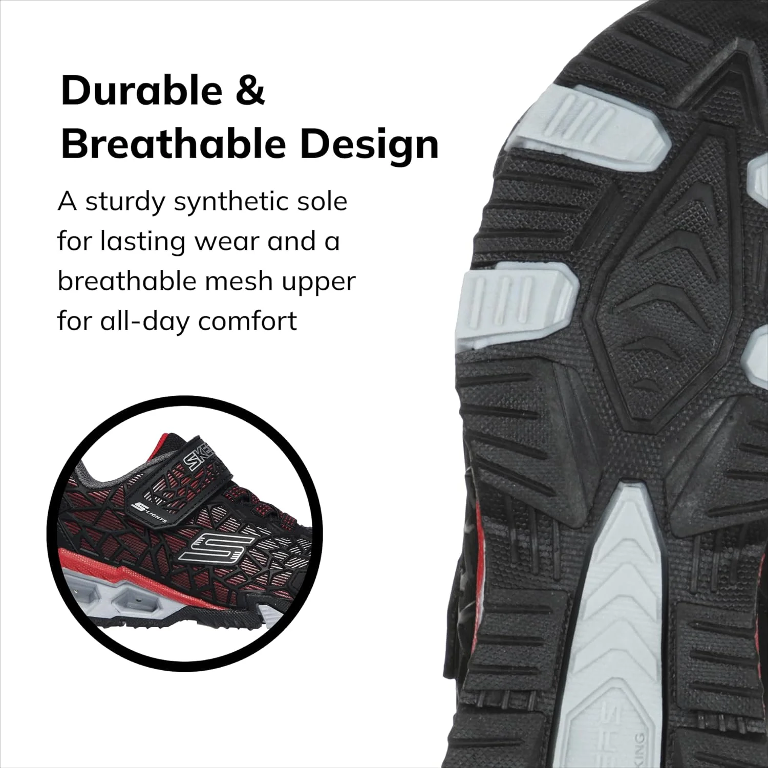 کفش ورزشی چراغ دار پسرانه Skechers Sport کفش ورزشی چراغ دار پسرانه Skechers Sport
