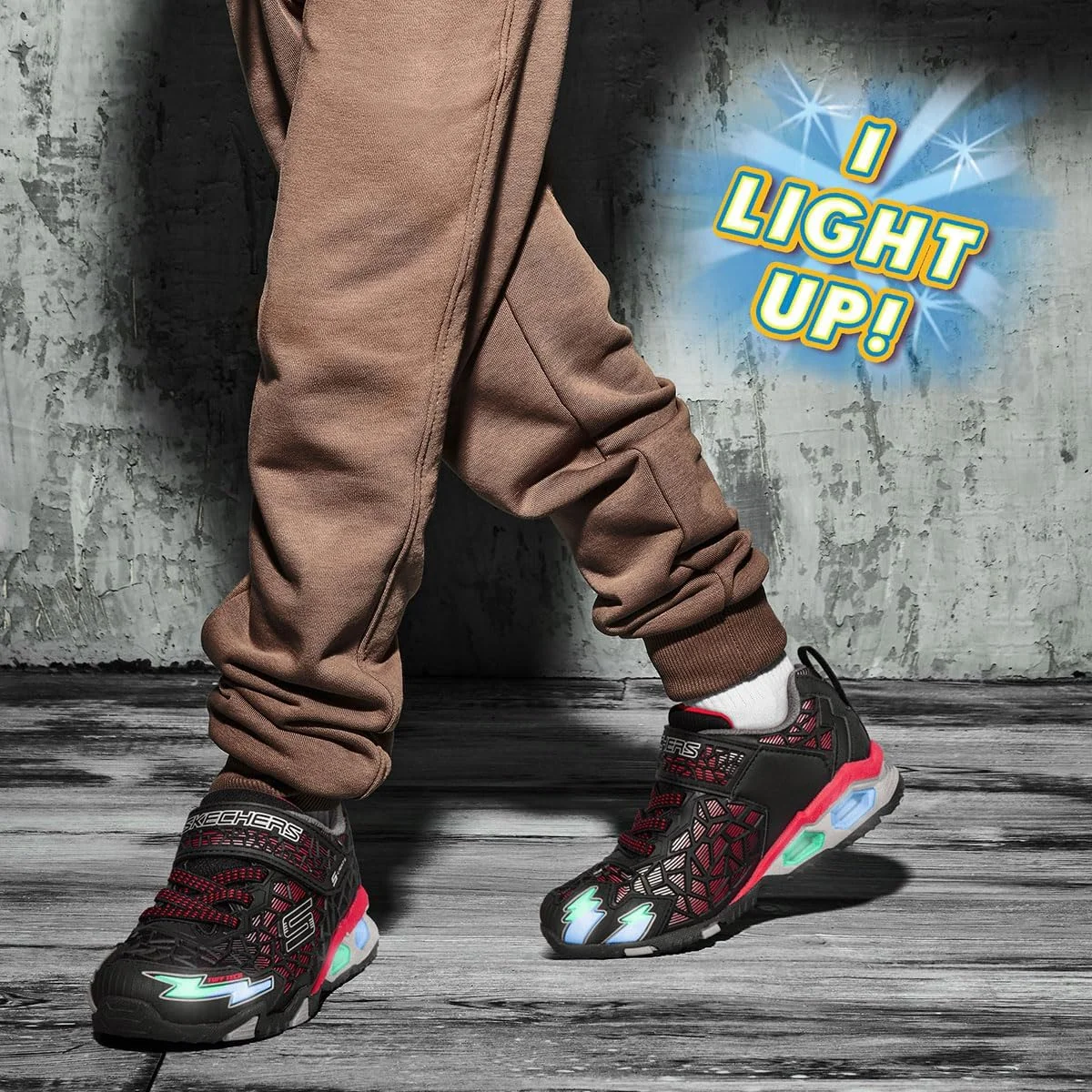 کفش ورزشی چراغ دار پسرانه Skechers Sport کفش ورزشی چراغ دار پسرانه Skechers Sport
