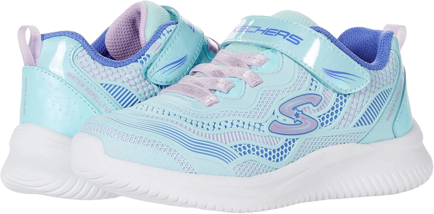 کفش ورزشی دخترانه اسکیچرز جامپسترز، آبی/بنفش، سایز 3 کودک کوچک
