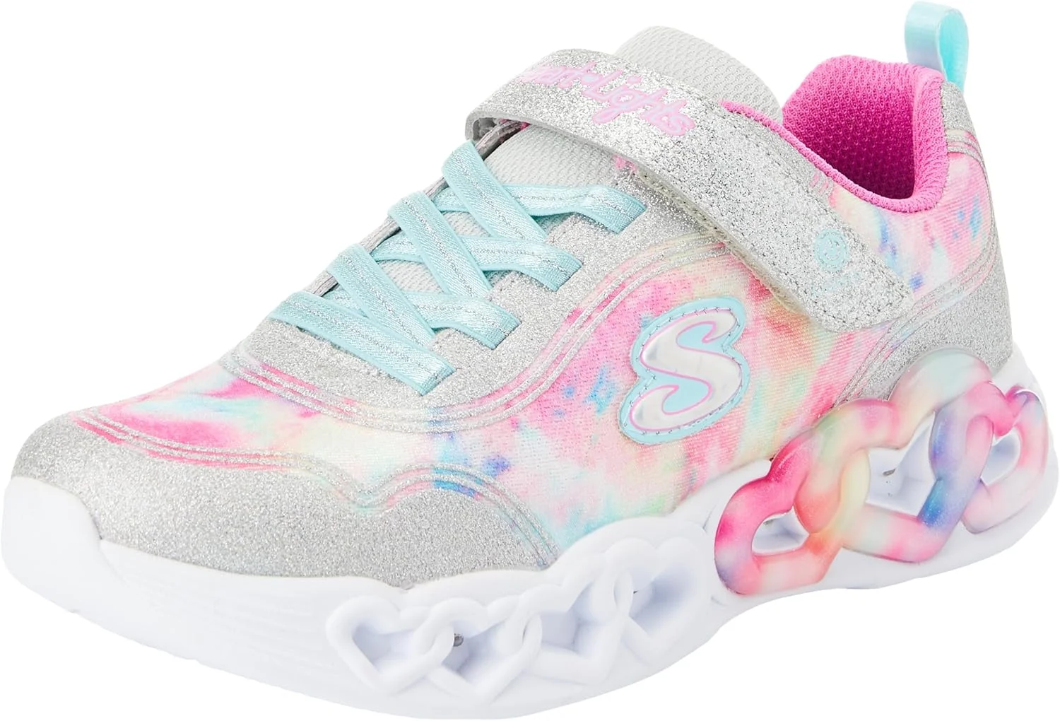 کفش دخترانه اسکیچرز مدل Infinite Heart Lights 303753L (مناسب کودکان کوچک/بزرگ)