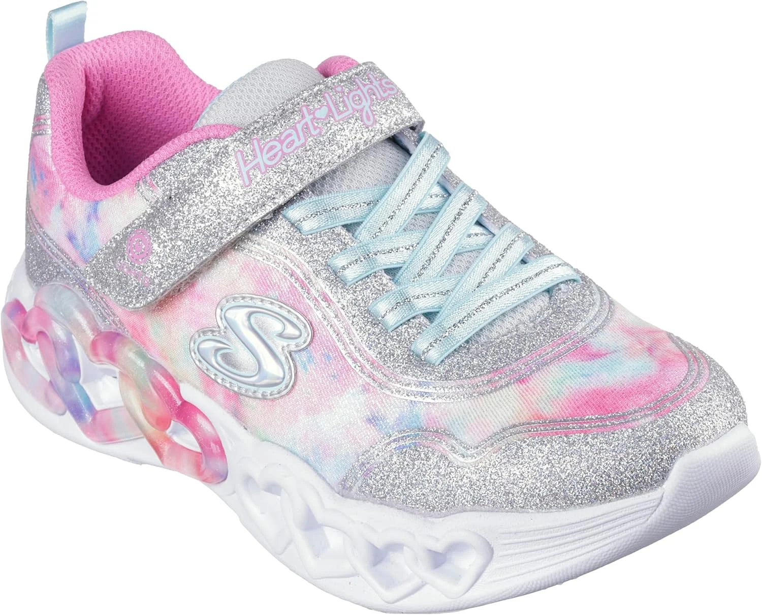 کفش دخترانه اسکیچرز مدل Infinite Heart Lights 303753L (مناسب کودکان کوچک/بزرگ)