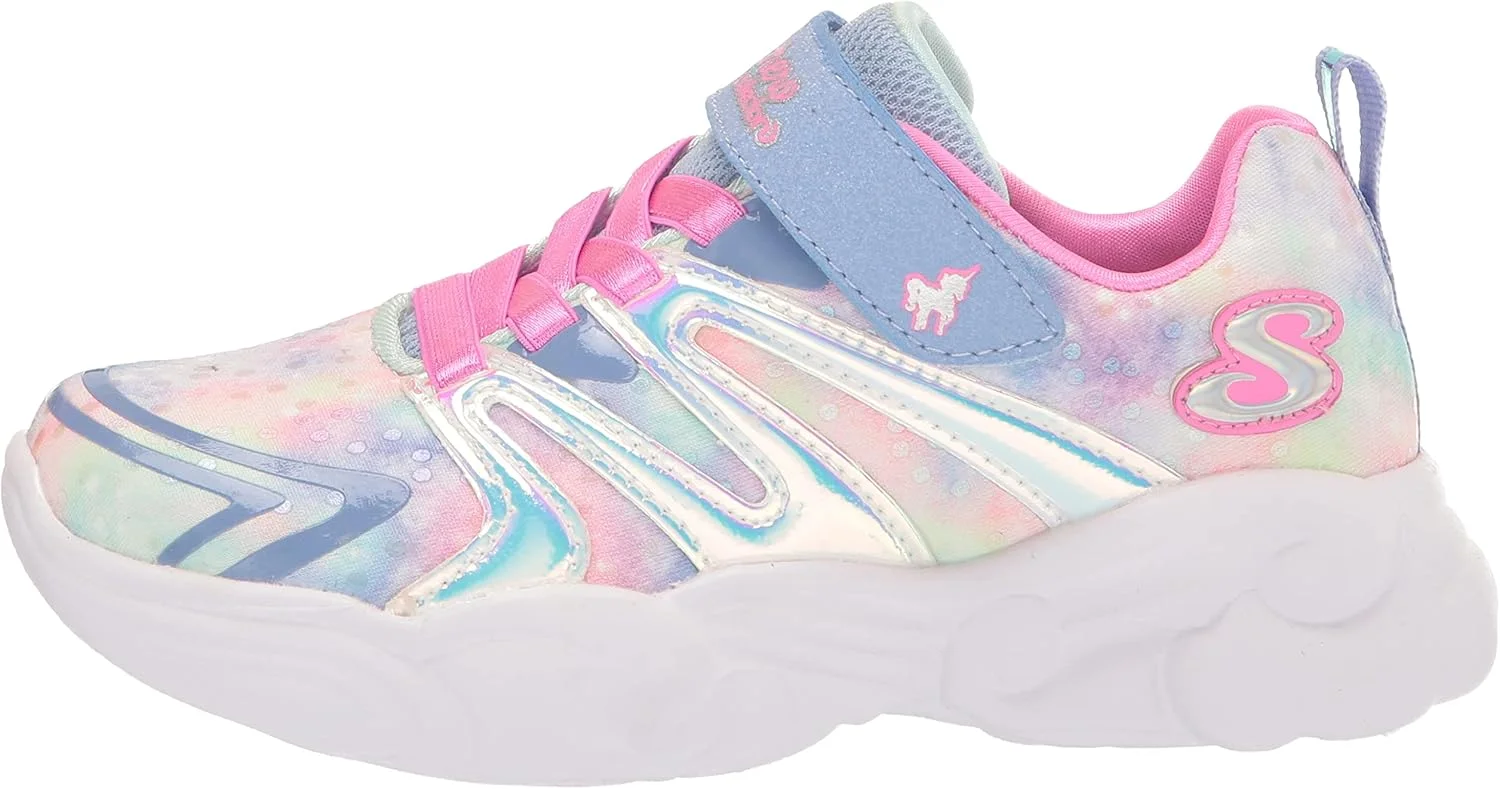 کفش دخترانه اسکیچرز مدل Unicorn Storm - کفش کتانی رویایی جادویی، رنگ پریوینکل/چند رنگ، سایز 11.5 بچه کوچک