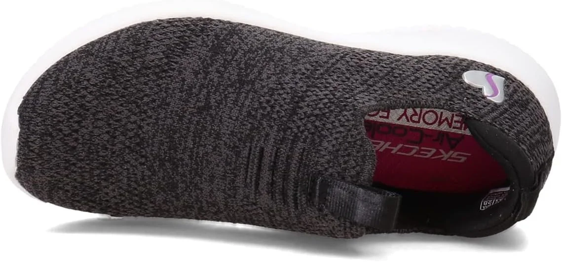 کفش ورزشی دخترانه Skechers Kids Ultra Flex، مشکی/سفید، سایز 5.5