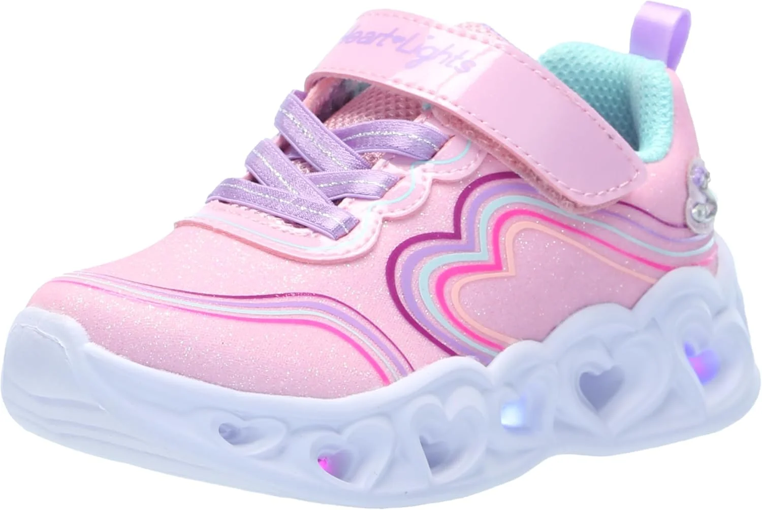 کفش کتانی چراغ دار بچگانه Skechers مدل Heart Lights