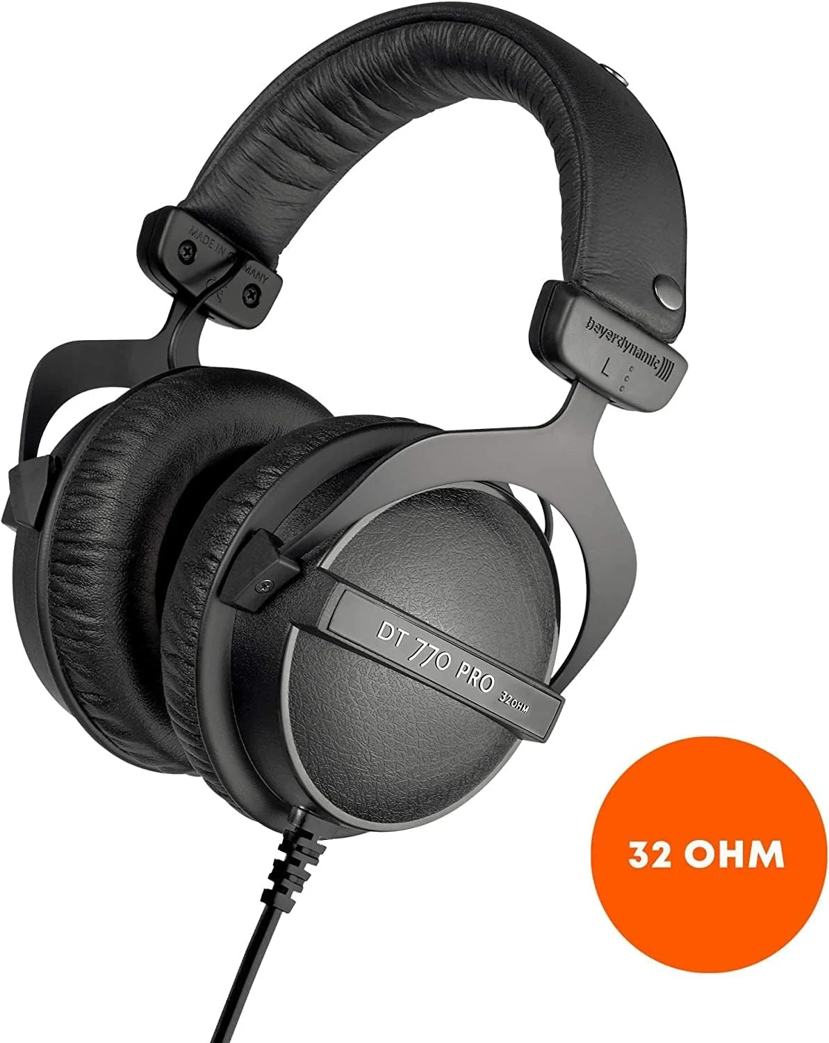 هدفون استودیویی پشت بسته بیرداینامیک DT 770 Pro 32 اهم به همراه کیف بند دار نرم، اسپلیتر هدفون، کابل افزایش طول 1.5 متری و پارچه تمیز کننده 6AVE هدفون استودیویی پشت بسته بیرداینامیک DT 770 Pro 32 اهم به همراه کیف بند دار نرم، اسپلیتر هدفون، کابل افزایش طول 1.5 متری و پارچه تمیز کننده 6AVE
