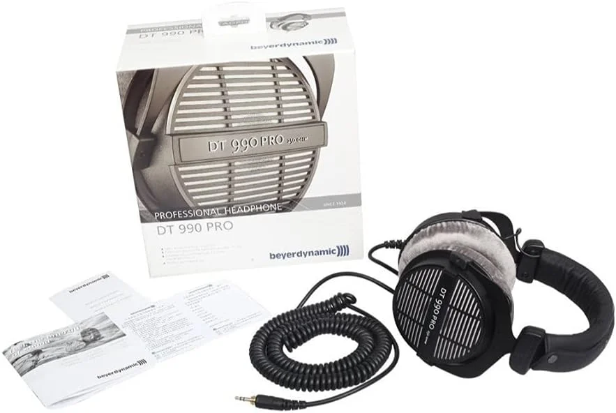 هدفون آکوستیک باز بیرداینامیک DT-990 Pro (250 اهم) به همراه آویز هدفون Knox Gear با سازمان دهنده کابل داخلی (2 تکه) هدفون آکوستیک باز بیرداینامیک DT-990 Pro (250 اهم) به همراه آویز هدفون Knox Gear با سازمان دهنده کابل داخلی (2 تکه)