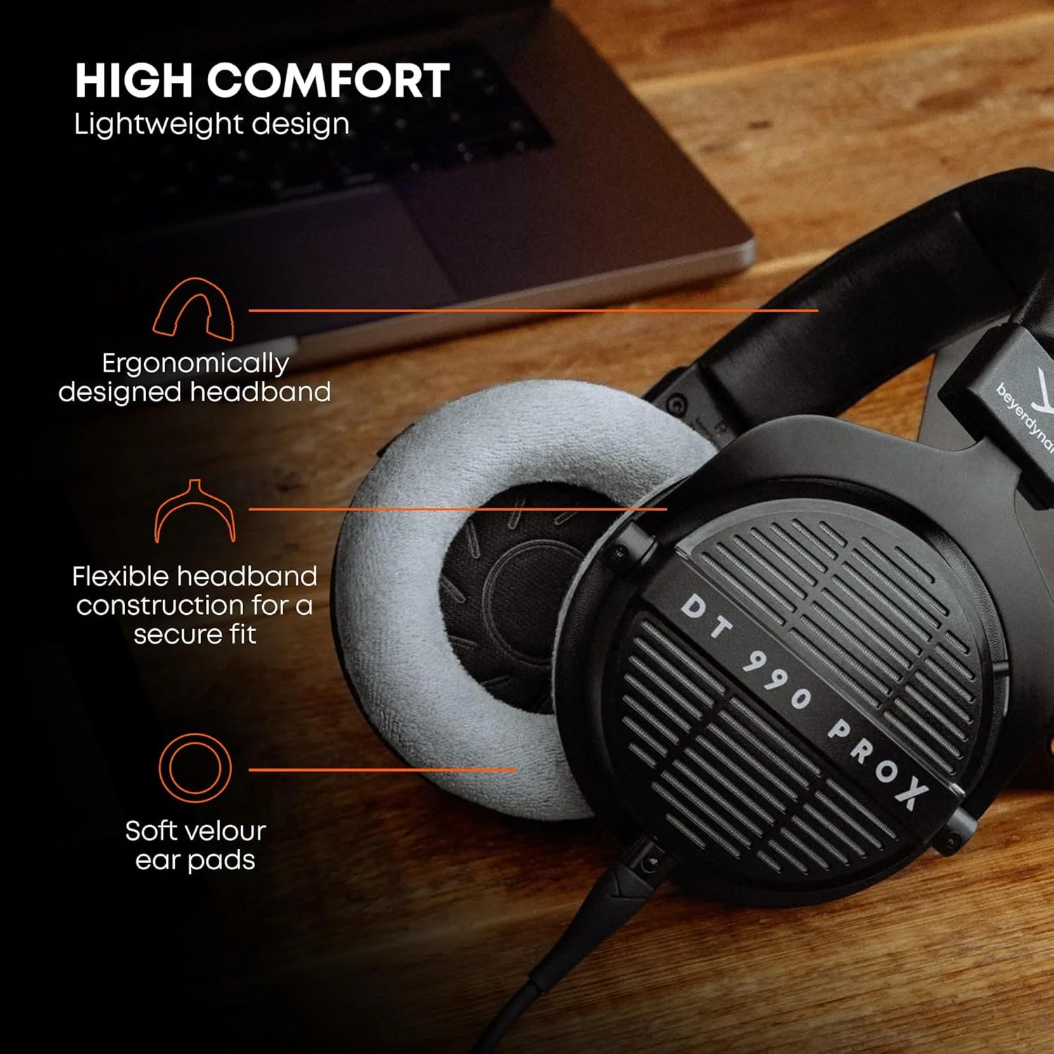 هدفون استودیویی باز بیرداینامیک DT 990 PRO X هدفون استودیویی باز بیرداینامیک DT 990 PRO X