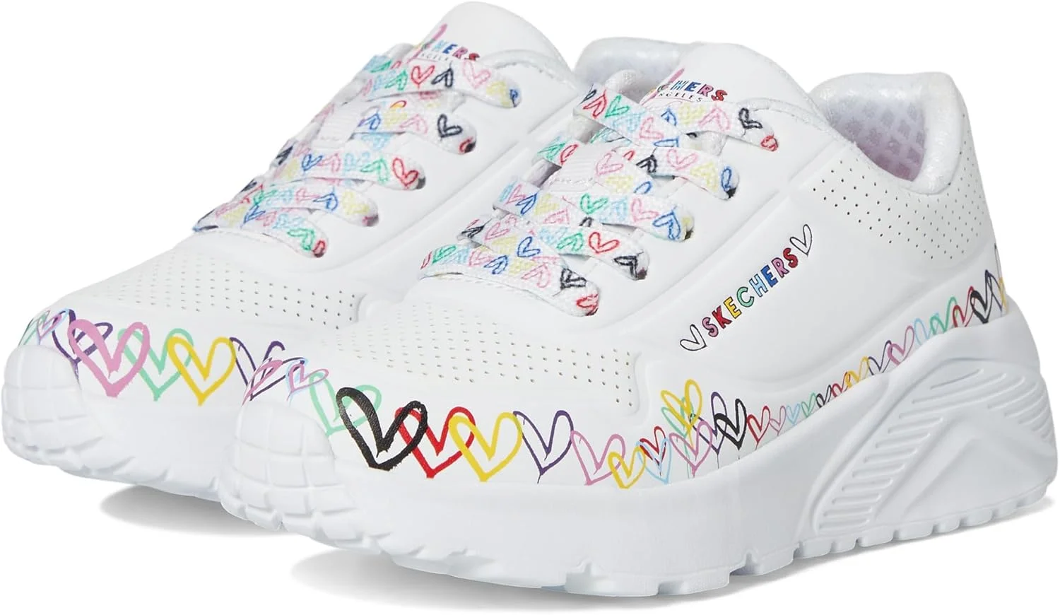 کفش ورزشی دخترانه Skechers Uno Lite 314089l (بچه کوچک/بچه بزرگ)