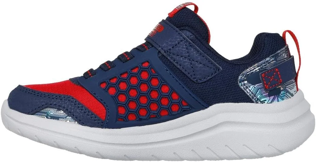 کفش پسرانه Skechers ULTRA FLEX 4K، Skechers ULTRA FLEX 4K، کفش پسرانه، سرمه ای قرمز، سایز 28 اروپا