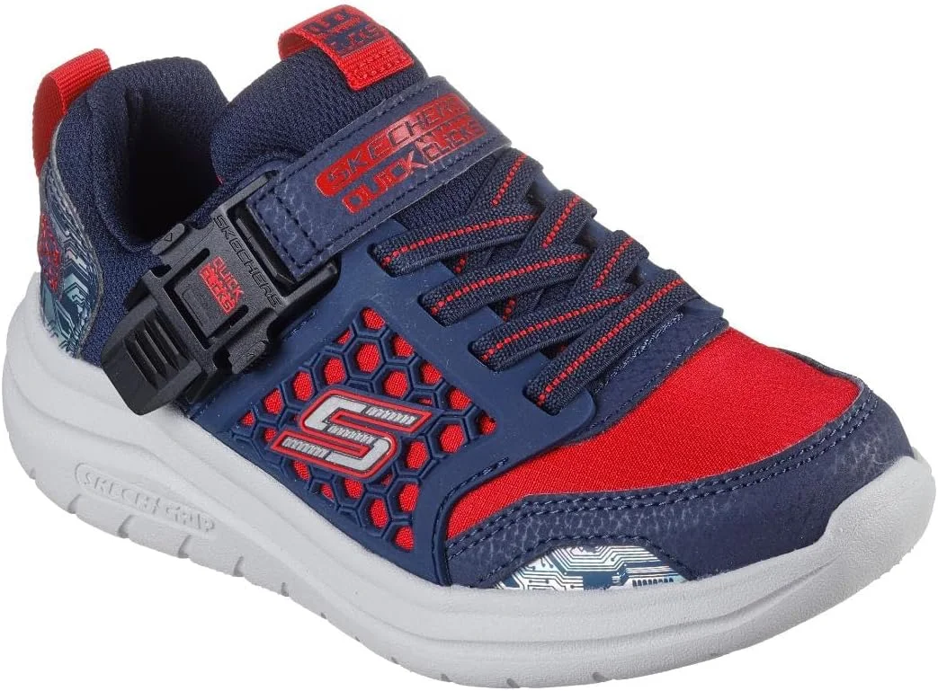 کفش پسرانه Skechers ULTRA FLEX 4K، Skechers ULTRA FLEX 4K، کفش پسرانه، سرمه ای قرمز، سایز 28 اروپا