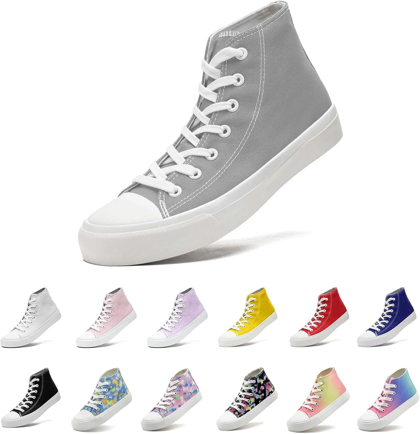 کفش‌های کتانی بچگانه/کوچک برای دختران و پسران، کفش‌های ساق بلند مد روز، کفش‌های بوم کلاسیک و غیررسمی، کفش‌های رنگارنگ تنیس