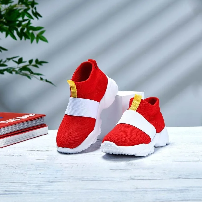 کفش بچگانه پسرانه دخترانه قرمز، کفش های کتانی سریع، کفش تولد، کفش های پیاده روی مد روز