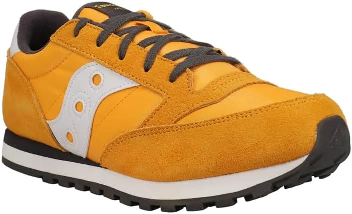 کفش کتانی پسرانه ساکونی مدل Jazz Original بند دار - کفش های اسپرت روزمره - زرد، زعفرانی، سایز 10.5 کودکانه