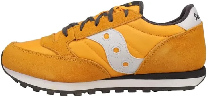 کفش کتانی پسرانه ساکونی مدل Jazz Original بند دار - کفش های اسپرت روزمره - زرد، زعفرانی، سایز 10.5 کودکانه