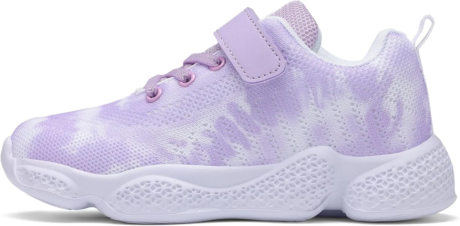 کفش تنیس بچگانه Santiro، کفش ورزشی سبک وزن برای دویدن، بنفش، سایز 4.5