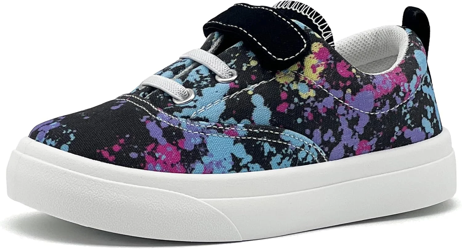 کفش کتانی بوم رزیلو برای پسران و دختران، کفش پیاده روی کودکان نوپا، سبک وزن، تنفس پذیر، نرم و بدون لغزش، بند قابل تنظیم، کفش تنیس غیر رسمی فضای باز برای پسران و دختران کوچک