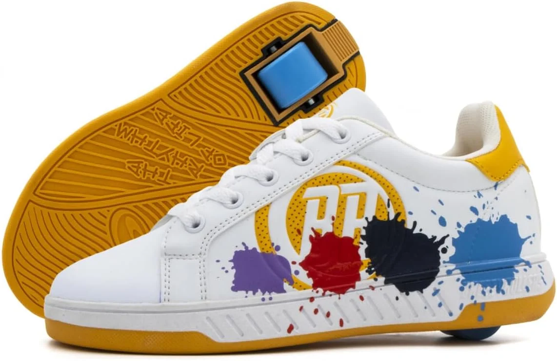 کفش‌های چرخ‌دار بچگانه BREEZY ROLLERS | تبدیل از کتانی خیابانی به اسکیت غلتکی در چند ثانیه | سیستم کلیکی ثبت شده | کفش‌های کتانی چرخ‌دار برای پسران و دختران