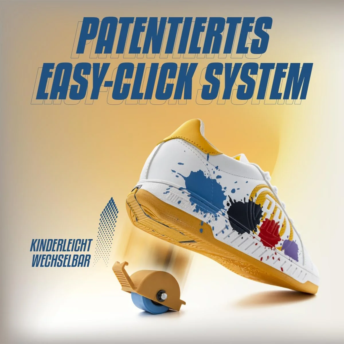 کفش‌های چرخ‌دار بچگانه BREEZY ROLLERS | تبدیل از کتانی خیابانی به اسکیت غلتکی در چند ثانیه | سیستم کلیکی ثبت شده | کفش‌های کتانی چرخ‌دار برای پسران و دختران