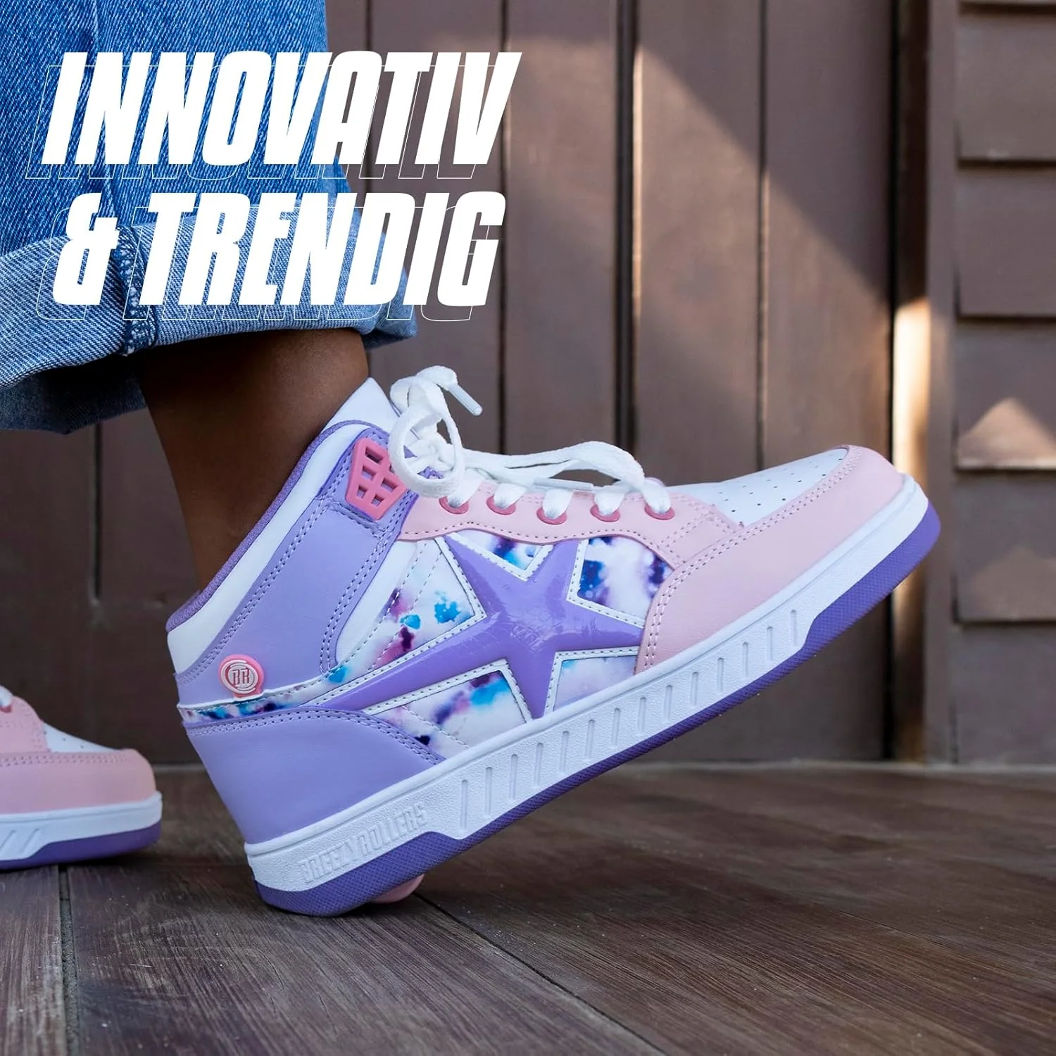 کفش های چرخدار بچگانه BREEZY ROLLERS | تبدیل از کفش کتانی خیابانی به اسکیت غلتکی در چند ثانیه | سیستم کلیک ثبت شده | کفش های کتانی چرخدار برای پسران و دختران کفش های چرخدار بچگانه BREEZY ROLLERS | تبدیل از کفش کتانی خیابانی به اسکیت غلتکی در چند ثانیه | سیستم کلیک ثبت شده | کفش های کتانی چرخدار برای پسران و دختران