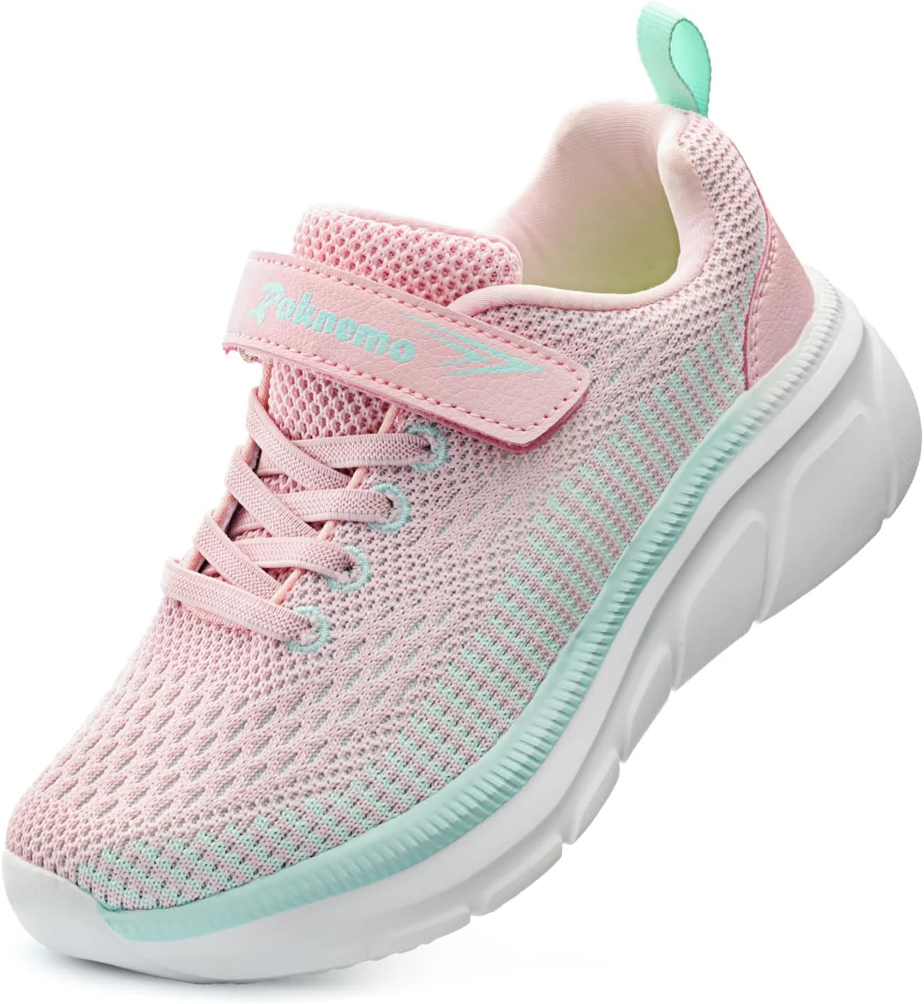 کفش‌های کتانی بچگانه پسرانه دخترانه ورزشی دویدن پیاده‌روی کفش‌های سبک وزن ورزشی تنیس بند قابل تنظیم برای کودکان کوچک کودکان بزرگ مدرسه ورزش