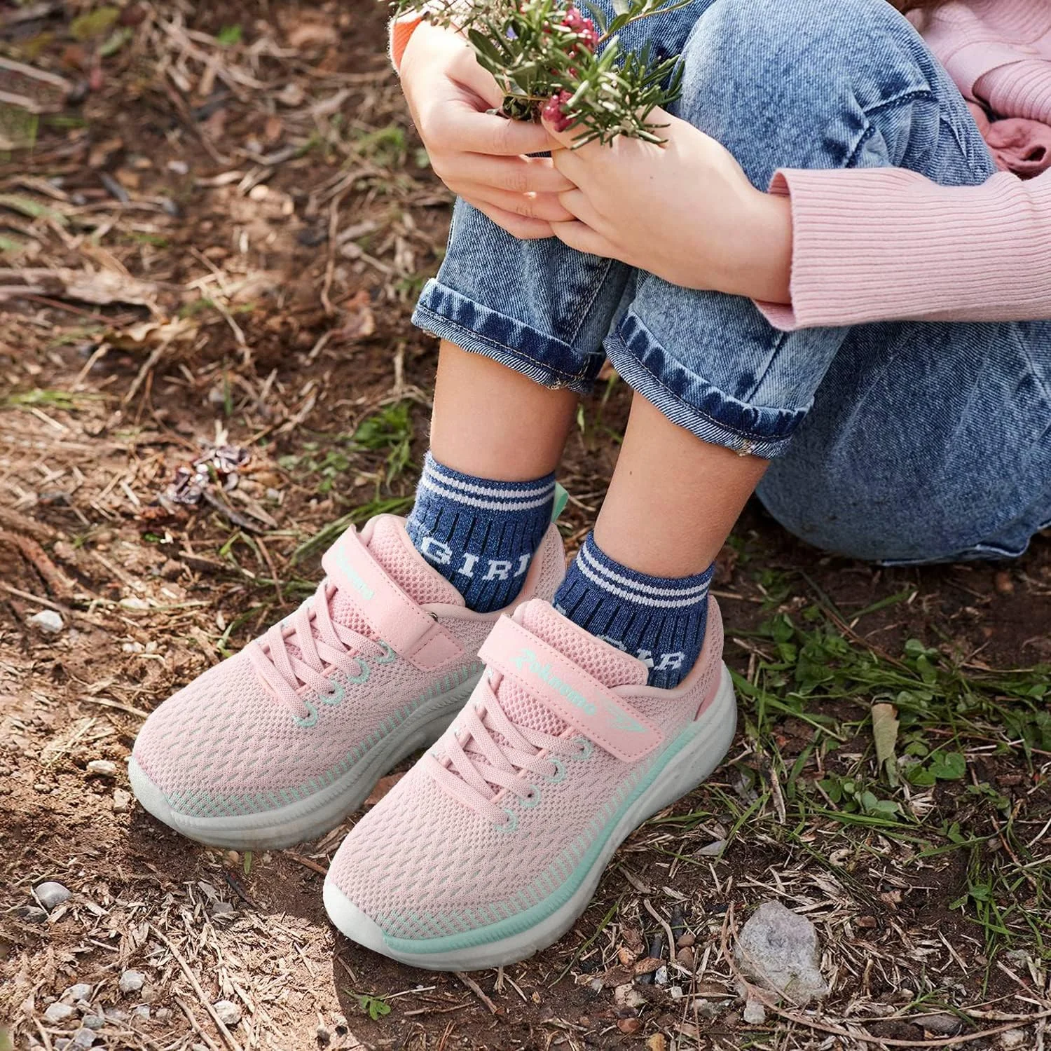 کفش‌های کتانی بچگانه پسرانه دخترانه ورزشی دویدن پیاده‌روی کفش‌های سبک وزن ورزشی تنیس بند قابل تنظیم برای کودکان کوچک کودکان بزرگ مدرسه ورزش