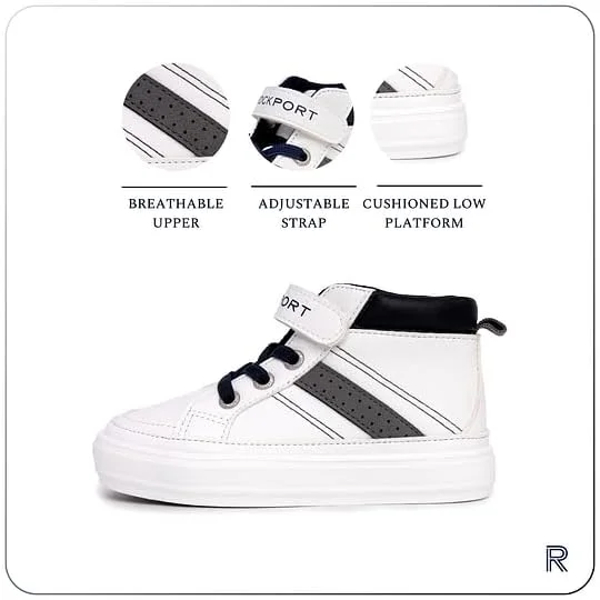 کفش های ساق بلند پسرانه راکپورت، مناسب برای پیاده روی، تنیس، سبک، بادوام و راحت برای پسران نوپا کفش های ساق بلند پسرانه راکپورت، مناسب برای پیاده روی، تنیس، سبک، بادوام و راحت برای پسران نوپا