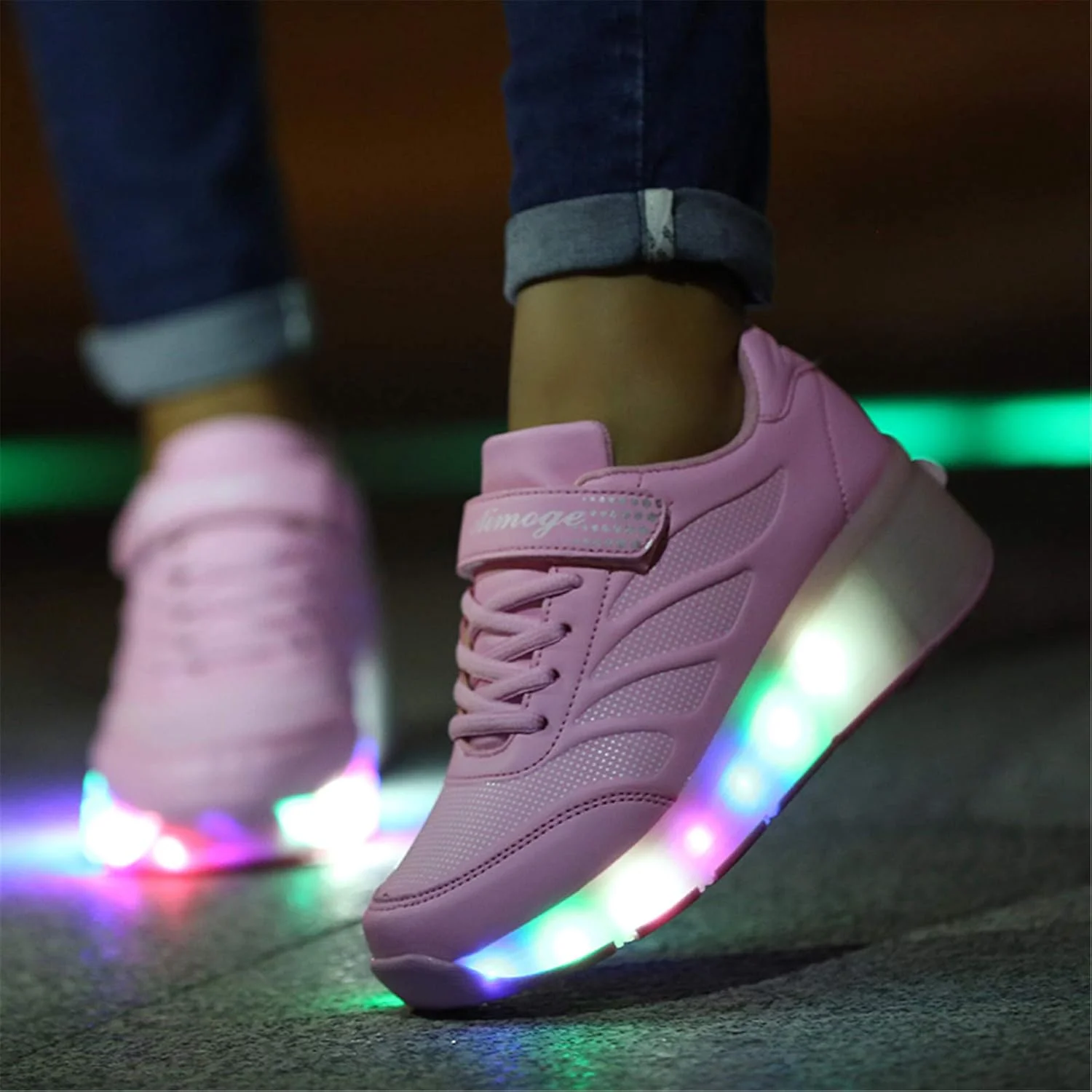 کفش های اسکیت چرخ دار LED Risea برای پسران و دختران با یک چرخ کفش های اسکیت چرخ دار LED Risea برای پسران و دختران با یک چرخ