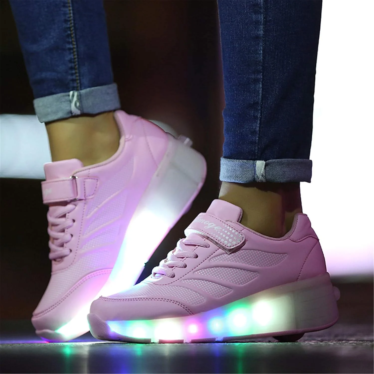 کفش های اسکیت چرخ دار LED Risea برای پسران و دختران با یک چرخ کفش های اسکیت چرخ دار LED Risea برای پسران و دختران با یک چرخ