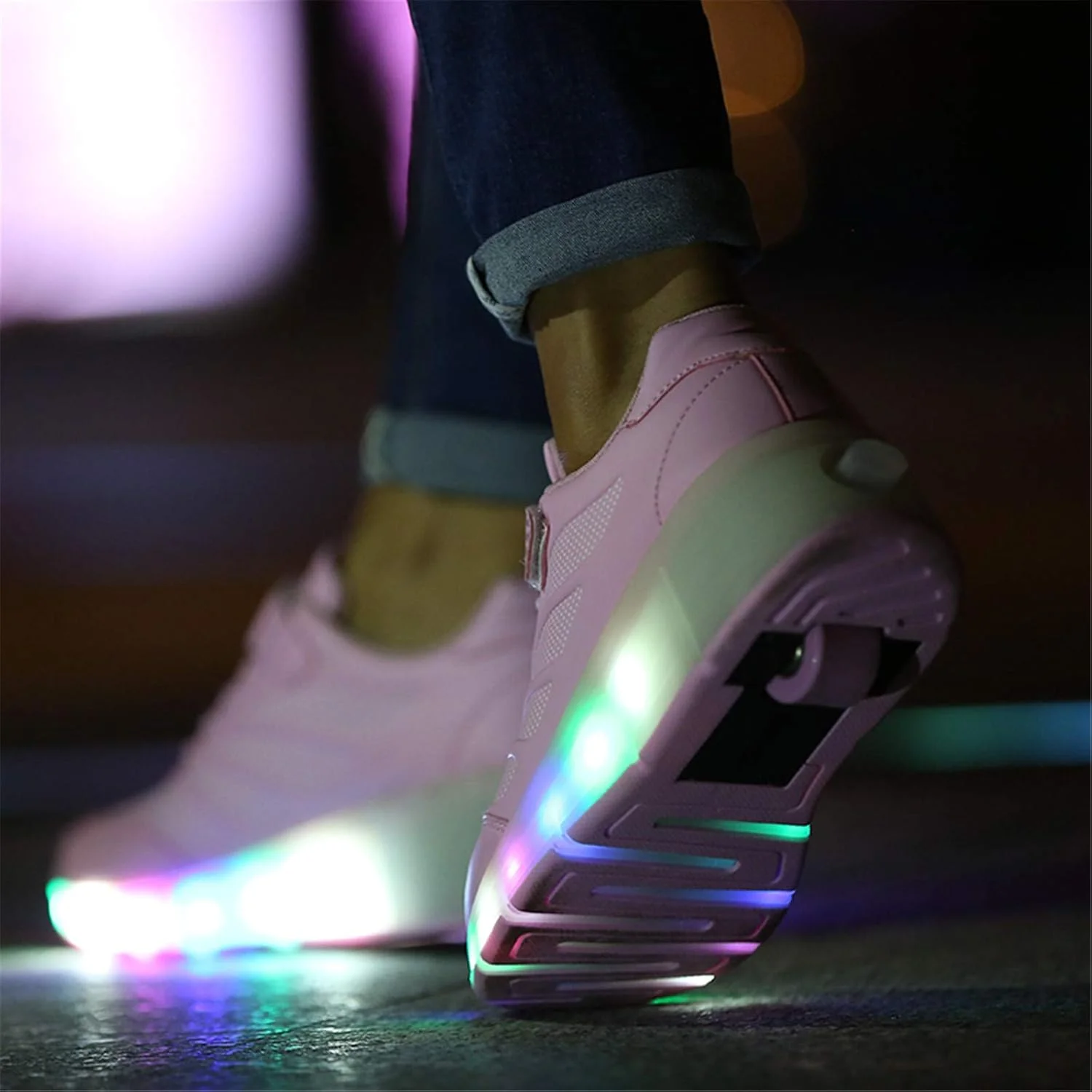 کفش های اسکیت چرخ دار LED Risea برای پسران و دختران با یک چرخ کفش های اسکیت چرخ دار LED Risea برای پسران و دختران با یک چرخ