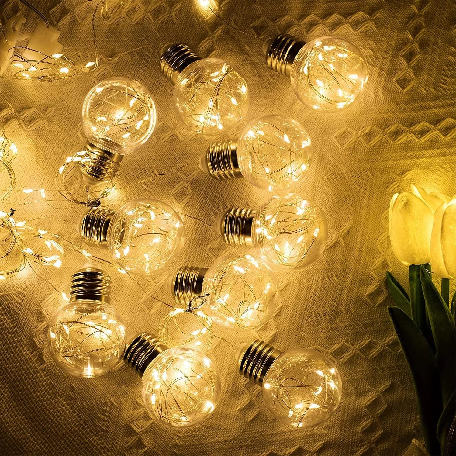 چراغ های رشته ای ستاره ماه خورشیدی GGEROU، 138 LED چراغ پرده ای خورشیدی، 8 حالت نورپردازی ضد آب چراغ پری چشمک زن برای حیاط خلوت رمضان عید مبارک (توپ آرزو)