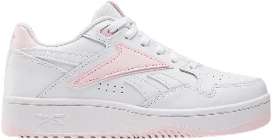 کفش ورزشی دخترانه ریباک مدل Glide، گچی/خاکستری متالیک/آبی ارتقا یافته، سایز 6.5 بچه بزرگ