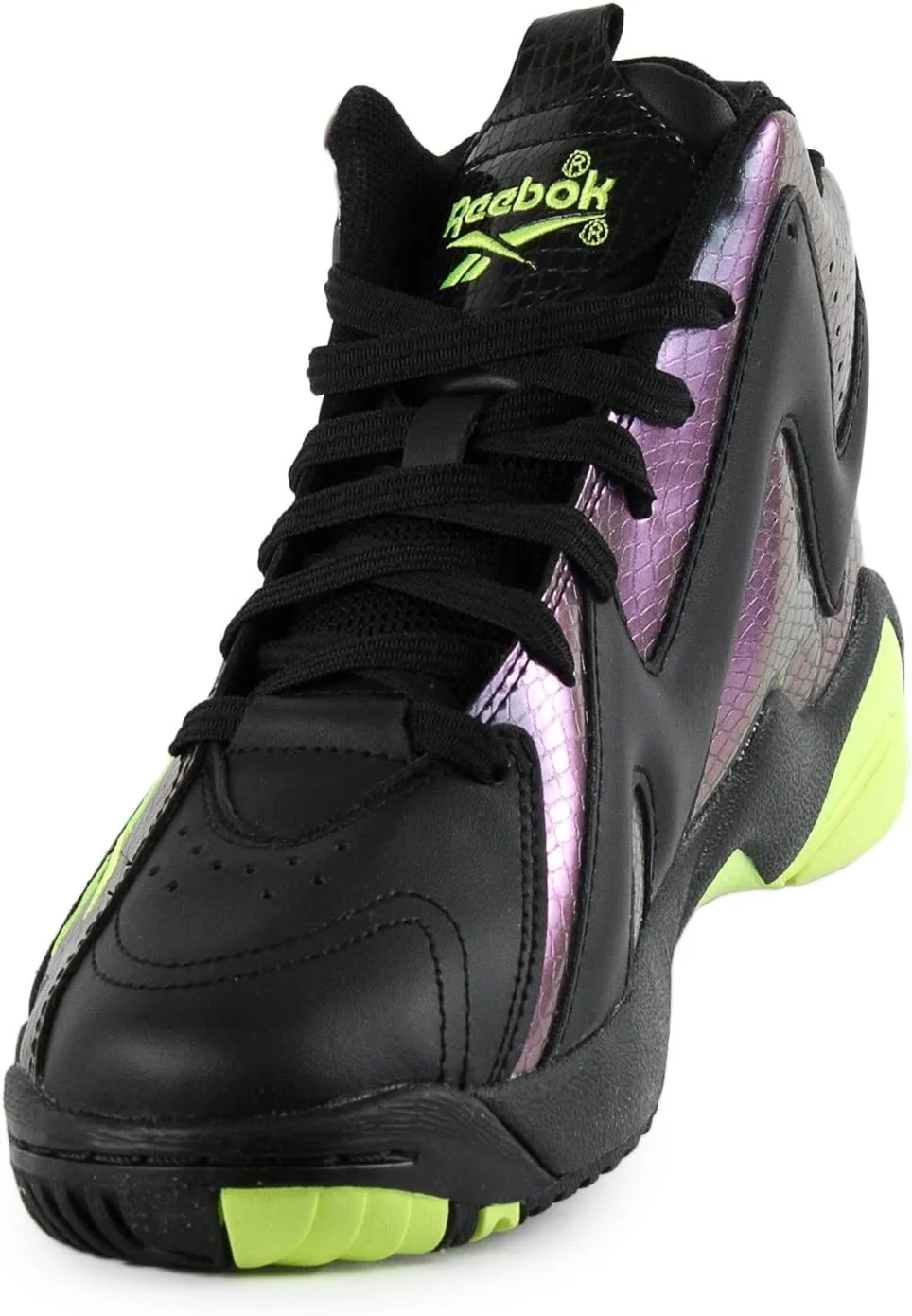 کفش ورزشی پسرانه ریباک Kamikaze II Mid - زرد نئونی/مشکی نوکتورن V61350