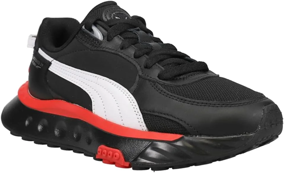 کفش کتانی پسرانه پوما مدل Wild Rider Route بند دار - مشکی کفش کتانی پسرانه پوما مدل Wild Rider Route بند دار - مشکی