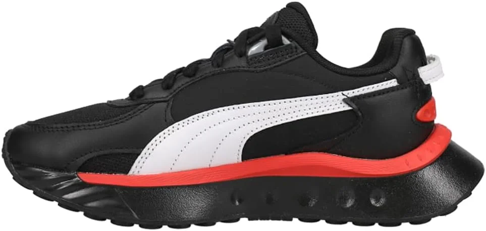 کفش کتانی پسرانه پوما مدل Wild Rider Route بند دار - مشکی کفش کتانی پسرانه پوما مدل Wild Rider Route بند دار - مشکی