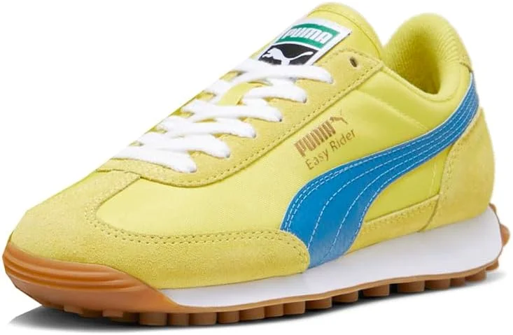 کفش ورزشی پسرانه پوما مدل Easy Rider Vintage بند دار - زرد کفش ورزشی پسرانه پوما مدل Easy Rider Vintage بند دار - زرد