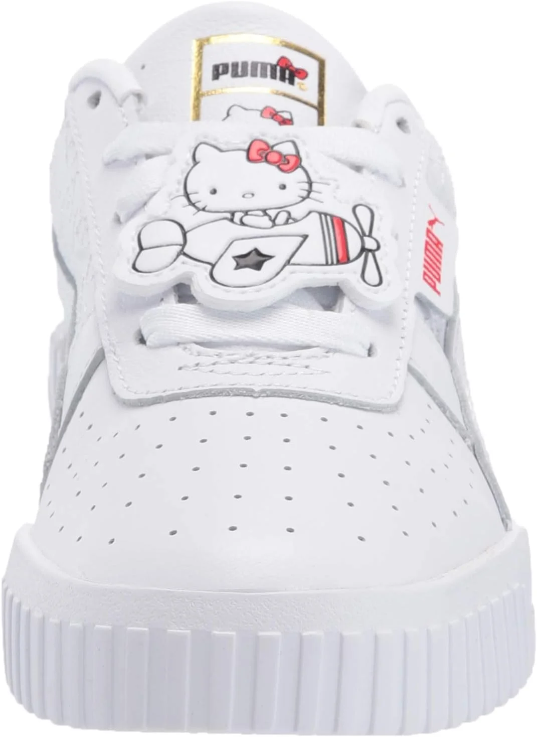 کفش ورزشی دخترانه پوما، سفید مشکی-پنتون 185C