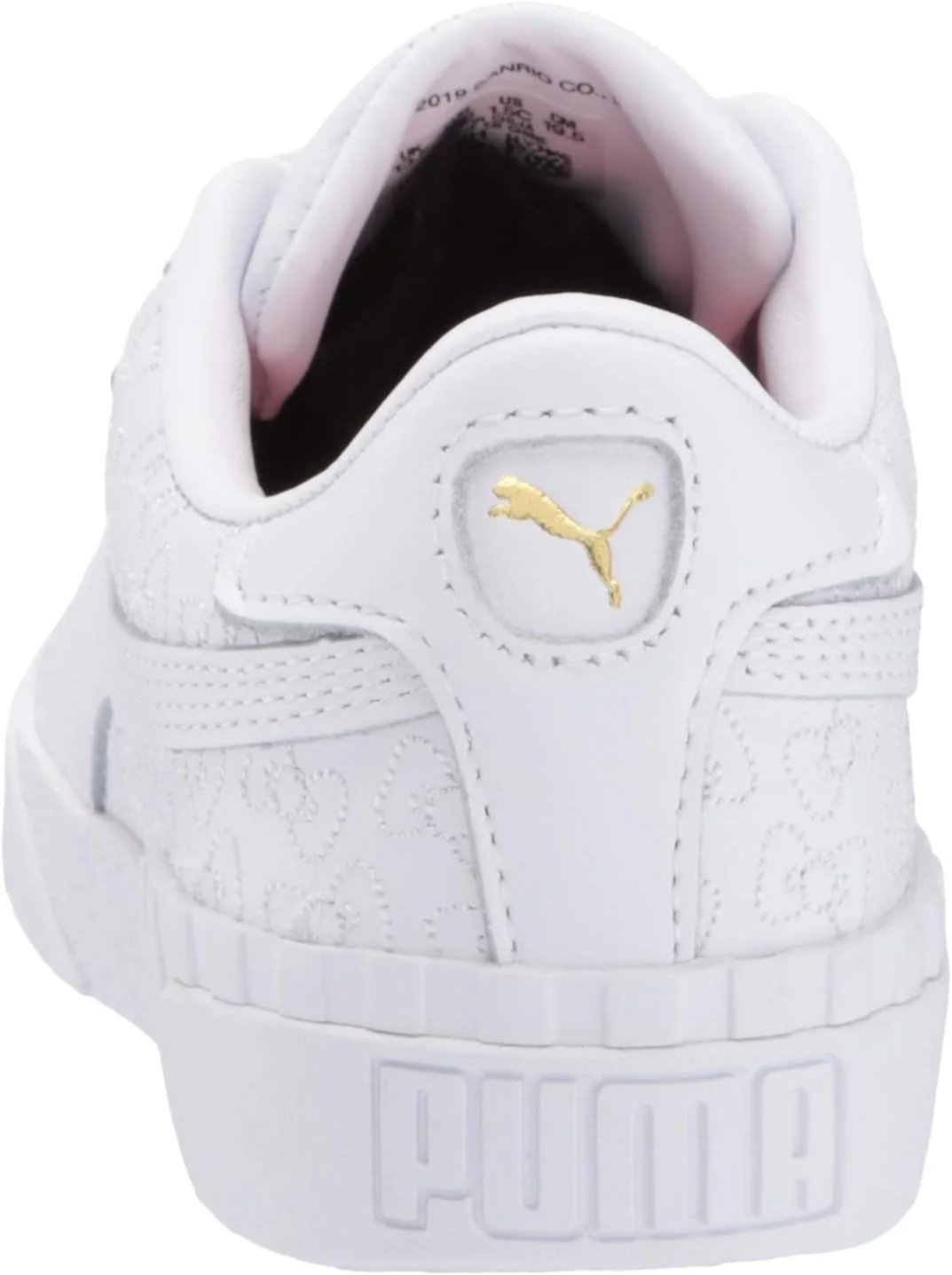 کفش ورزشی دخترانه پوما، سفید مشکی-پنتون 185C