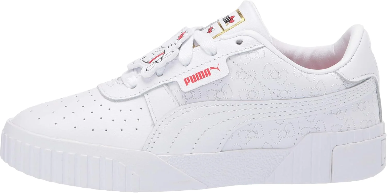 کفش ورزشی دخترانه پوما، سفید مشکی-پنتون 185C