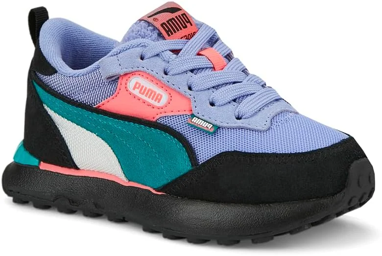 کفش کتانی دخترانه پوما مدل Rider Fv Fd - بنفش - سایز 11 M کفش کتانی دخترانه پوما مدل Rider Fv Fd - بنفش - سایز 11 M