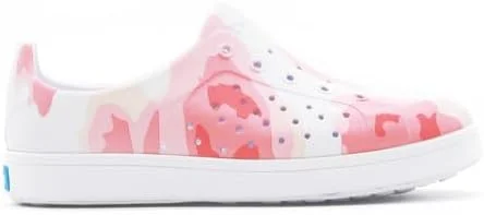 کفش های کتانی غیر رسمی و فشن دخترانه People Footwear Kids، طرح گل آبرنگی/هندوانه ای، سایز 7 کودک نوپا