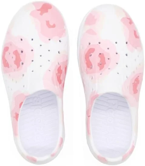 کفش های کتانی غیر رسمی و فشن دخترانه People Footwear Kids، طرح گل آبرنگی/هندوانه ای، سایز 7 کودک نوپا