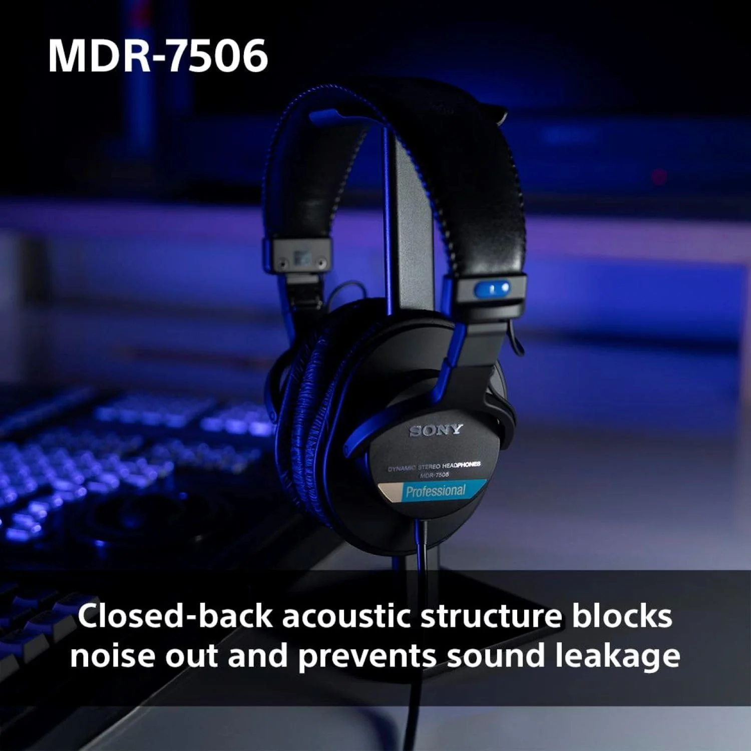 هدفون حرفه ای دیافراگم بزرگ سونی MDR7506، سیمی هدفون حرفه ای دیافراگم بزرگ سونی MDR7506، سیمی