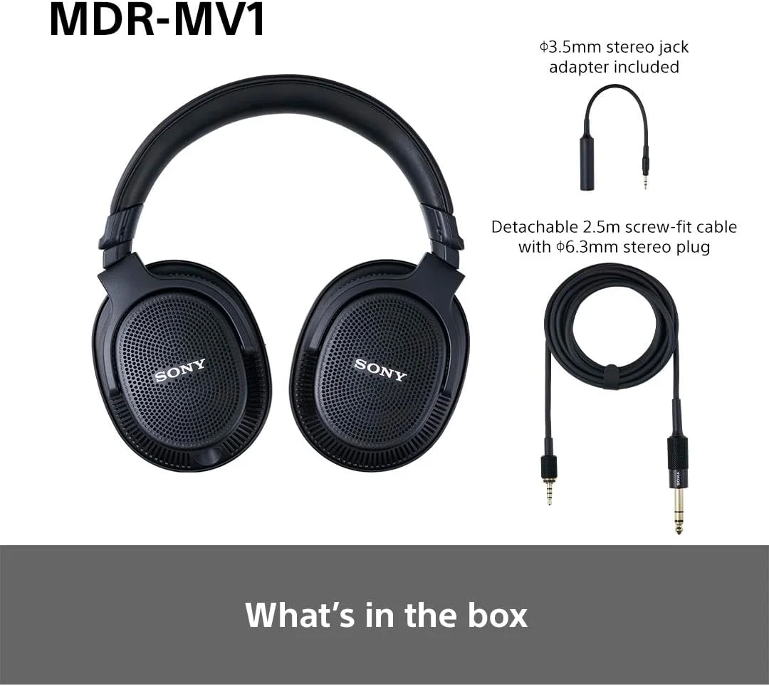 هدفون سونی MDR-MV1، هدفون برای میکس و مسترینگ، صدای مانیتور استودیویی برای میکس و مسترینگ، راحتی عالی در استفاده، ایجاد صدای فضایی هدفون سونی MDR-MV1، هدفون برای میکس و مسترینگ، صدای مانیتور استودیویی برای میکس و مسترینگ، راحتی عالی در استفاده، ایجاد صدای فضایی