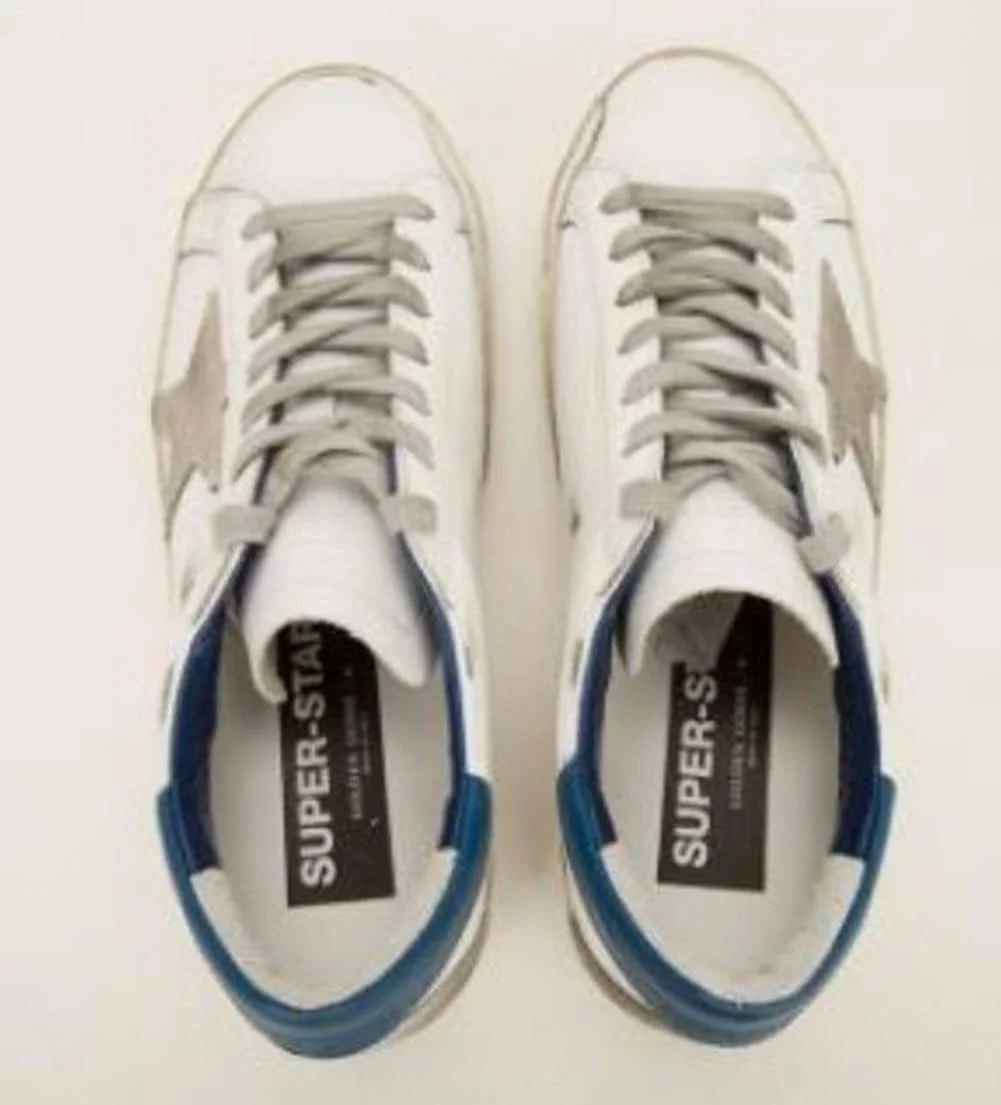 کفش های کتانی OXMI Golden Goose پسرانه کلاسیک بند دار، کفش های ورزشی تخت و تنفسی مناسب پیاده روی در فضای باز