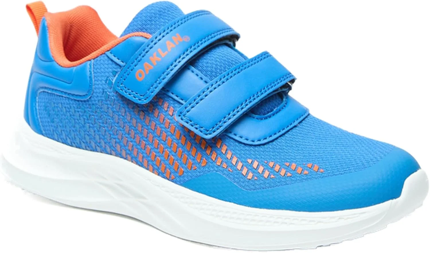 کفش ورزشی بافت توری پسرانه اوکلن بای شواکسپرس با بستن قلاب و حلقه سایز 35EU - آبی